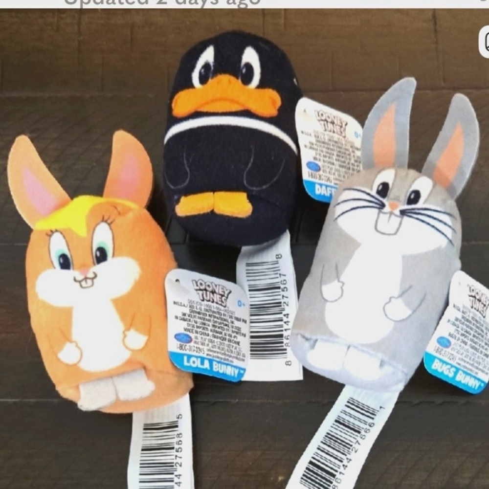🎅🏻 SALE Warner Bros Looney Tunes Plush Trio - Bugs Bunny, Daffy Duck, Lola Bunny